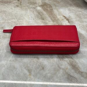Jonathan Adler Leather Zip Wallet Clutch